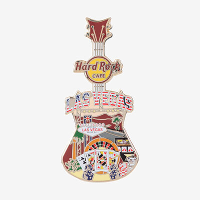 Collectible Guitar City Art Pin